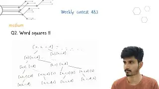 LeetCode Weekly Contest 483 | Word Squares II (Q2) | Backtracking Explained in Java
