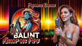 BaIint - Amor on Fire (Lyric Video) 100% AI 🎶 Spanglish Popcorn Dance #aimusic