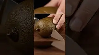 Slicing a Glass Kiwi  Ultra Realistic 8K ASMR Macro with Glowing Core #asmr