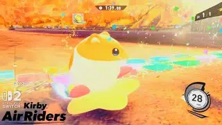Kirby Air Riders: Demo | Gameplay 3 Air Ride Race - Random Character & Rider [SW2]