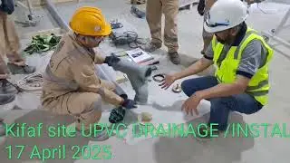 Training of Upvc drainage pipe fabrication and installation,  by Mohammad Irshad Beig 