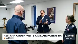 Rep. Derrick Van Orden tours La Crosse Civil Air Patrol Squadron