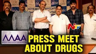 Movie Artist Association (MAA) Press Meet about Narcotics Mafia in Film Industry || NTV
