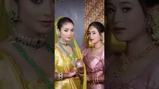 puja and helina bodo wedding bridal makeup reels#shorts#tranding#bodosong#dokhona #viral#makeup