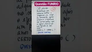 Quest&atilde;o FUNRIO