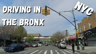 Driving in the Bronx. NYC. 4K