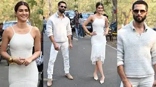 Kriti & Shahid Kapoor at Bigg Boss 17 House to Promote their Film #teribaatonmeinaisauljhajiya 😎🔥📸