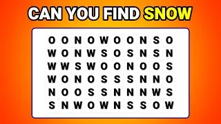 Find 👉SNOW👈 in 20 seconds | Visual Test | Observation Skills |  Find the Odd one out