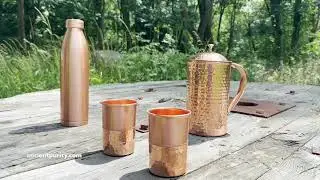 Copper Vessels | For Tamra Jal - Bottle / Jug / Cups | 99.9% Pure Copper