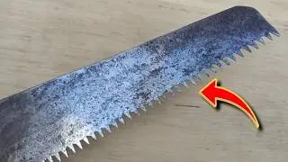 Ingenious way to sharpen a saw as sharp as a razor!