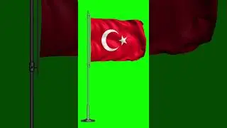 Turkey Flag Green Screen #shorts