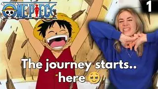 I FINALLY STARTED ONE PIECE!!! | 1x1 (DUB REACTION)