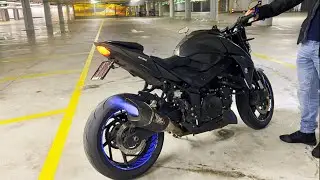 LOUD SUZUKI GSXS-750 (2019) ll Yoshimura Exhaust Sound Spitting Flames🔥