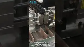 10ml glass dropper bottle filling line #fillingmachine #tincturefillingmachine #shortvideo #foryou
