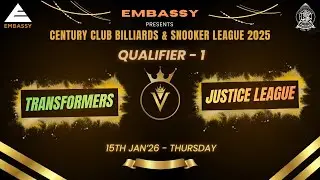 QUALIFIER 1 - TRANSFORMERS vs JUSTICE LEAGUE - CCBSL 2026 - 15/1/26