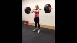 Clean & Jerk  80 x 1 rep by  &THORN;ur&iacute;&eth;ur Erla Helgad&oacute;ttir