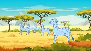 How To Draw A Zebra | Easy Zebra Drawing for Kids #drawing #howtodraw #africa #zebra