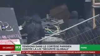 MANIF PARIS   MAGASIN BLACK BLOC SUR LE TRAJET ! 5 D&eacute;c 2020