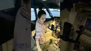 China Beautiful Female Pilot Fly Beijing To Honking✈️✈️#pilot