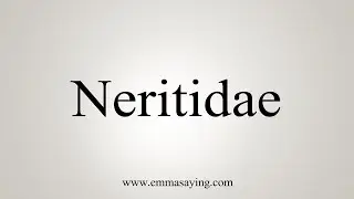 How To Say Neritidae