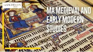 Study MA Medieval and Early Modern Studies 📜