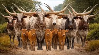 Herding Thousands of Cute, Tame Cows Roaming the Road - Cow Sounds. Cows. Cows Dancing. Cute Cows. 3