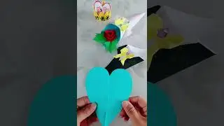 Paper flower vase made by me #craft #papertree #shortvideo #papercraft