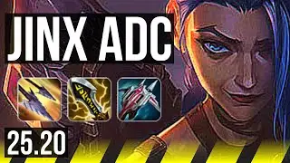 JINX & Zoe vs YASUO & Nami (ADC) | 11/2/9, 1000+ games, Dominating | EUNE Grandmaster | 25.20