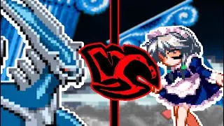 Dialga vs Sakuya izayoi sprite animation ( Pokémon VS Touhou)