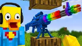 Minecraft, But I Can Only Kill Mobs Using Guns