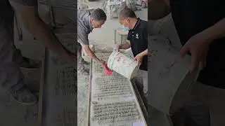 Production of concrete decorative panels that can pass through light #concrete #diy #construction