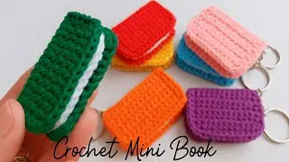 DIY Crochet Book Keychain 📚✨handmade Gift Idea
