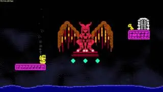 The new boss breaks into pieces, which turn into a flock of bats the color of autumn leaves