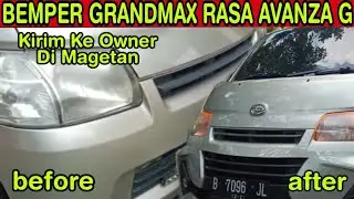 MODIFIKASI BEMPER GRANDMAX RASA AVANZA G KIRIM KE MAGETAN, || @trisula tour || @rahma_ecoprint