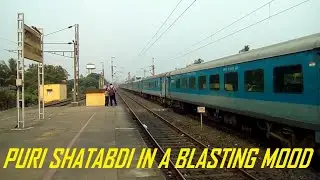 MPS Action||Puri Shatabdi in a Blasting Mood with SRC WAP 4||@Indian Railways...