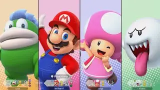 Super Mario Party Jamboree - Mario vs Boo vs Toadette vs Spike - Rainbow Galleria