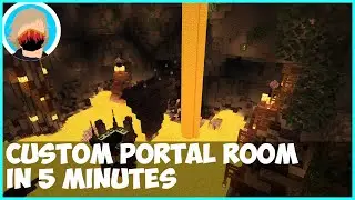 How to make a custom END PORTAL in 5 minutes! [Showcase] [Timelapse]
