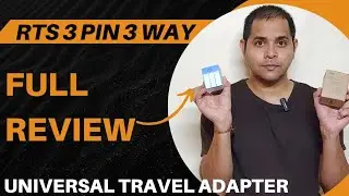 RTS 3 Pin 3 Way Universal Plug Review | RTS Universal Travel Adapter With Individual Switch Review