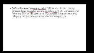 SOC 377 - January 30