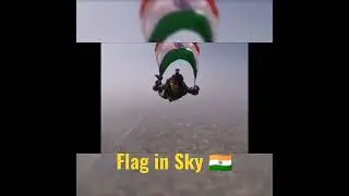 Flag in Sky #shorts #defence #india #army #flag