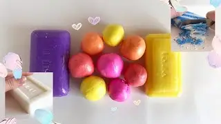 Asmr soap, satisfying video, relaxing sounds, dry soap, режу мыло , легкий пластилин