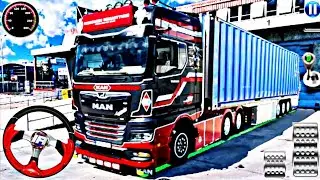 Us Truck Cargo Transport Simulator Game |  Truck Driving In City Road With Load | Long Truck #games