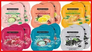 Freeman Facial Mask Variety Pack, Oil Absorbing and Anti Stress Clay, Detoxifying Charcoal Mud