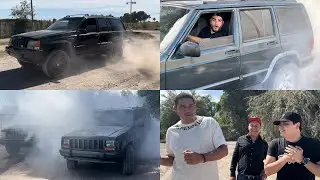ME ACABÉ LAS LLANTAS DE LA CHEROKEE! CON EL HUMBERTO EL KC EL CONEJO Y EL PITIN!! ASÍ TERMINAMOS !!