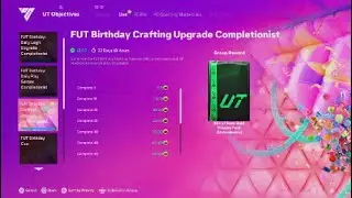 Claiming the FUT Birthday Crafting Upgrade Completionist Objective in FC 25