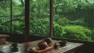 Soft piano and gentle rain sounds for stress relief and deep sleep