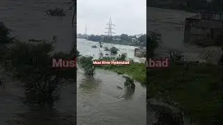 MUSIRIVER at MGBS rightnow massive 32k cusecs flow, it's the highest flood for Musi river since 2020
