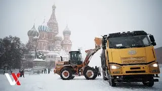 Moscow Hit By Record Snowfall As Storm Francis Sweeps City | VERTEX