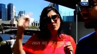 Aditya and Pankhuri having lunch in Melbourne