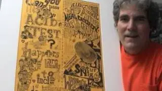 Can You Pass The Acid Test Poster 1960's Merry Pranksters, Grateful Dead